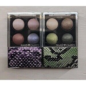 x2 HARD CANDY Mod Quad Baked Eye Shadow Palettes 722 Ivy League 720 Under Moon